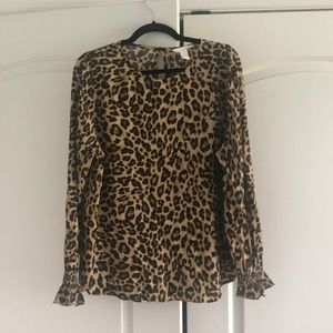 H and M top cheetah print